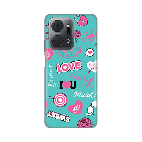 Zastitna silikonska maska (futrola) PRINT - Huawei Honor X7a Love.