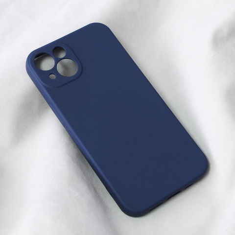 Zastitna maska (futrola) Teracell Soft Velvet - iPhone 13 tamno plava.