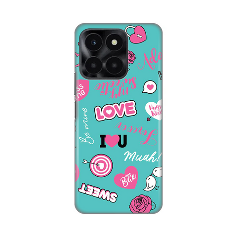 Zastitna silikonska maska (futrola) PRINT - Huawei Honor X6a Love.