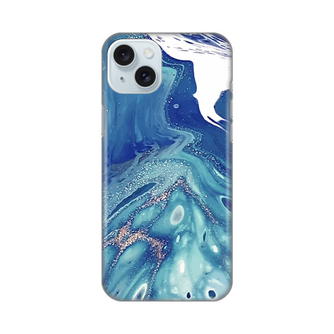 Zastitna silikonska maska (futrola) PRINT - iPhone 15 Plus Blue Marble.