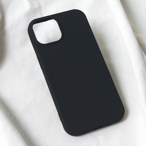 Zastitna maska (futrola) Teracell Soft Velvet - iPhone 15 crna.