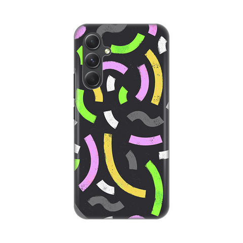 Zastitna silikonska maska (futrola) PRINT - Samsung A546B Galaxy A54 5G Happy Lines gray.