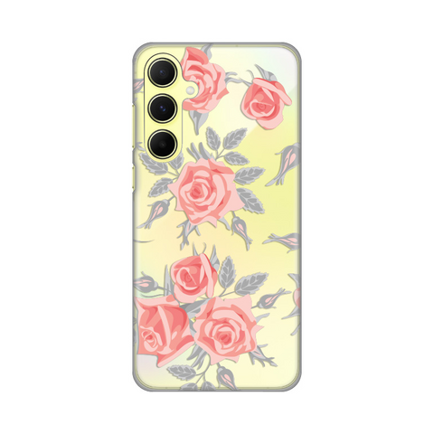 Zastitna ultra tanka (skin) maska / futrola PRINT - Samsung A556 Galaxy A55 5G Elegant Roses.