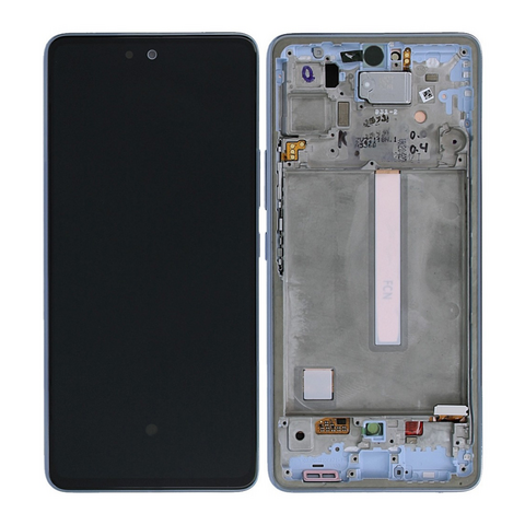 LCD displej (ekran) - Samsung A536/Galaxy A53 5G + touchscreen + okvir Awesome Blue Service Pack ORG/GH82-28024C.