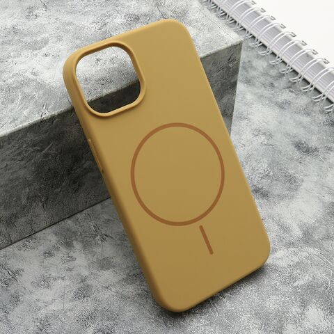 Zastitna maska (futrola) FLEX MagSafe - iPhone 14 (6.1) zlatna (MS).