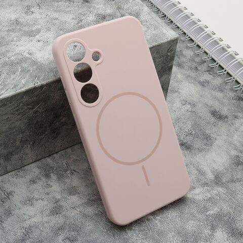 Zastitna maska (futrola) FLEX MagSafe - Samsung S931 Galaxy S25 5G roze (MS).