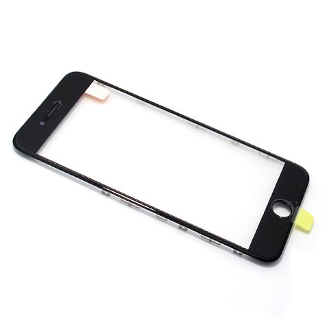Staklo touchscreen-a - Iphone 8 Plus sa frejmom + oca crni (MS).