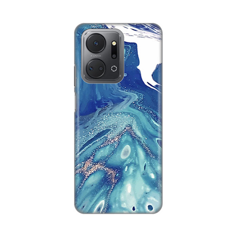Zastitna silikonska maska (futrola) PRINT - Huawei Honor X7a Blue Marble.