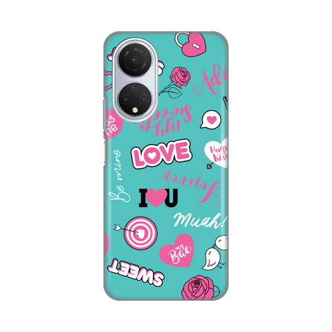 Zastitna silikonska maska (futrola) PRINT - Huawei Honor X7 Love.