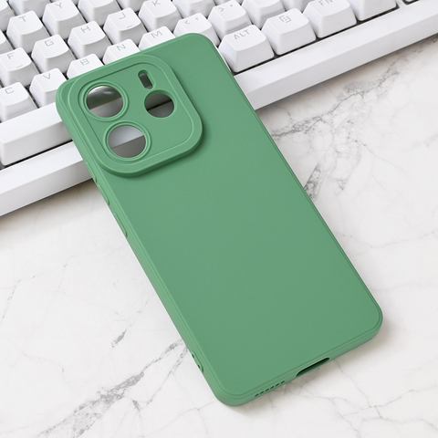 Zastitna maska (futrola) Silikon Pro Camera - Xiaomi Redmi Note 14 5G zelena.