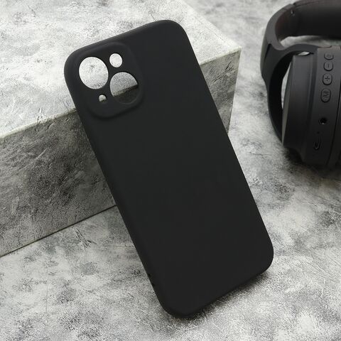 Zastitna maska (futrola) VELVET TOUCH - iPhone 14 (6.1) crna (MS).