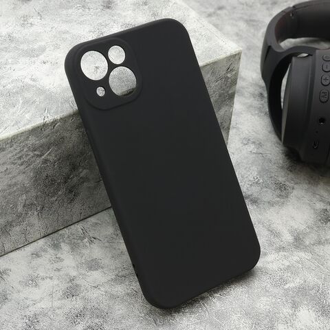 Zastitna maska (futrola) VELVET TOUCH - iPhone 13 (6.1) crna (MS).
