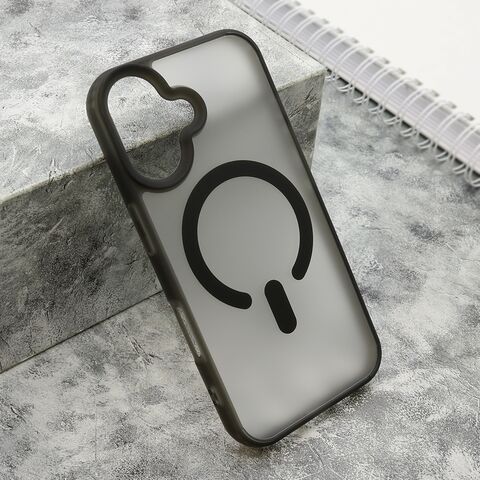 Zastitna maska (futrola) BLURRY MagSafe - iphone 16 (6.1) crna (MS).