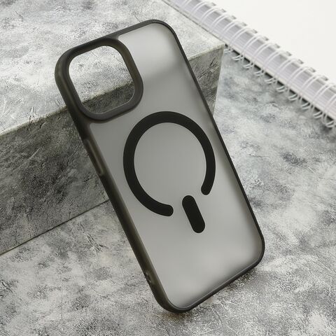 Zastitna maska (futrola) BLURRY MagSafe - iPhone 15 crna (MS).