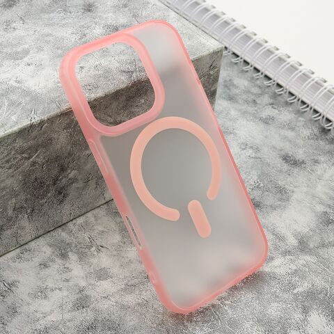 Zastitna maska (futrola) BLURRY MagSafe - iPhone 16 Pro (6.3) roze (MS).
