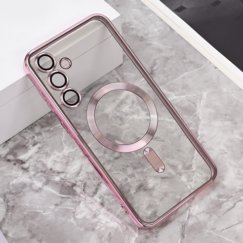 Zastitna maska (futrola) Magsafe Lux - Samsung A356B Galaxy A35 5G roze.