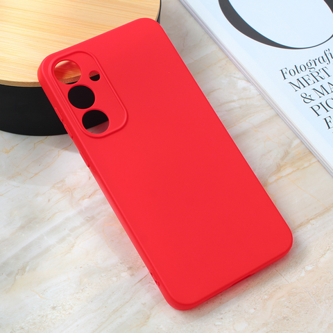 Zastitna maska (futrola) Teracell Giulietta - Samsung A556 Galaxy A55 5G mat crvena.