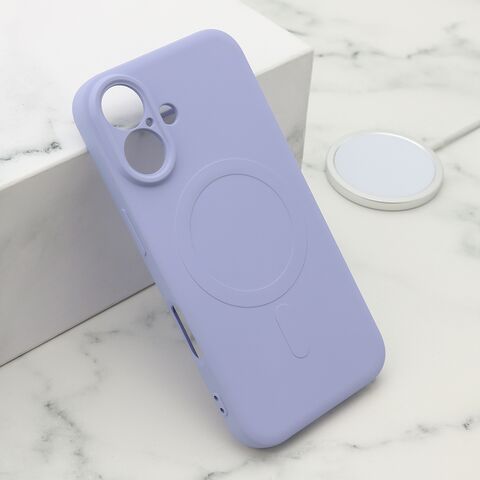 Zastitna maska (futrola) VELVET TOUCH MagSafe - iPhone 16 (6.1) ljubicasta (MS).