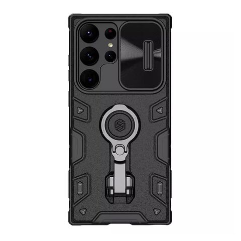 Zastitna maska (futrola) Nillkin Cam Shield Armor Pro - Samsung Galaxy S23 Ultra crna (MS).