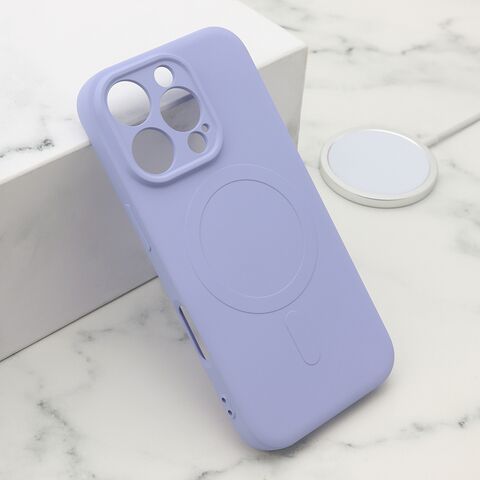 Zastitna maska (futrola) VELVET TOUCH MagSafe - iPhone 16 Pro (6.3) ljubicasta (MS).