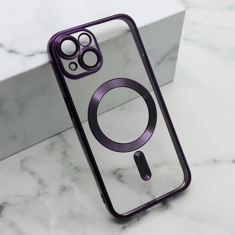 Zastitna maska (futrola) CAMERA PROTECT MagSafe - iPhone 14 (6.1) ljubicasta (MS).