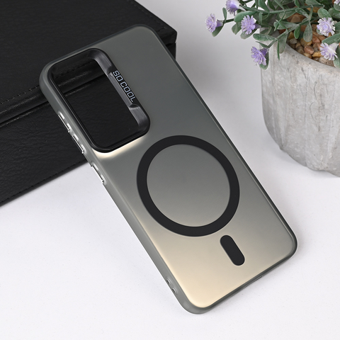 Zastitna maska (futrola) Magsafe providna - Samsung S931 Galaxy S25 crna.