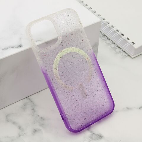 Zastitna maska (futrola) Starlight MagSafe - iPhone 15 ljubicasta (MS).