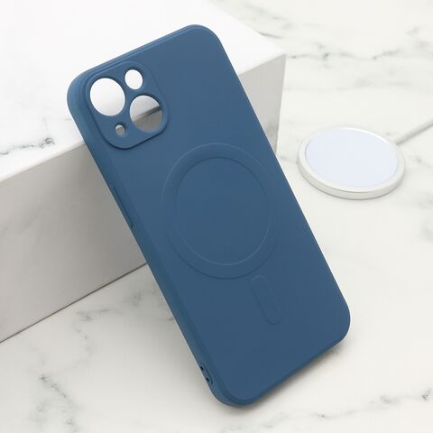 Zastitna maska (futrola) VELVET TOUCH MagSafe - iPhone 13 (6.1) plava (MS).