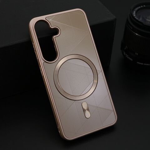 Zastitna maska (futrola) ZEN SHIELD MagSafe - Samsung S931 Galaxy S25 5G roze (MS).
