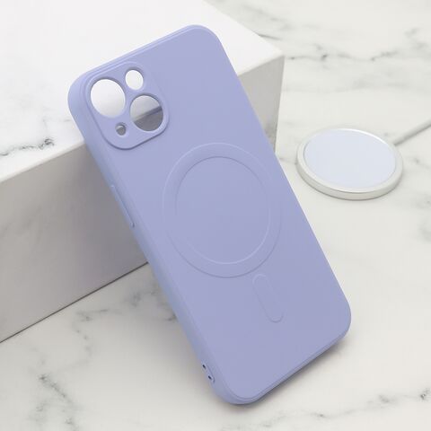 Zastitna maska (futrola) VELVET TOUCH MagSafe - iPhone 13 (6.1) ljubicasta (MS).