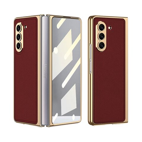 Zastitna maska (futrola) GOLD LINE - Samsung F946 Galaxy Z Fold 5 5G crvena (GKK case) (MS).