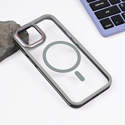 Zastitna maska (futrola) Magsafe Trendy - iPhone 15 6.1 siva.