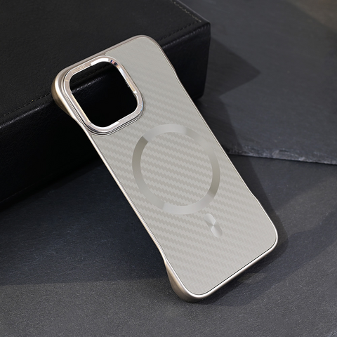 Zastitna maska (futrola) Magsafe Carbon - iPhone 13 Pro siva.