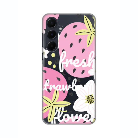 Zastitna ultra tanka (skin) maska / futrola PRINT - Samsung A556B Galaxy A55 Fresh Pink.