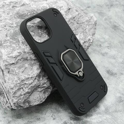 Zastitna maska (futrola) Square Ring - iPhone 15 crna (MS).