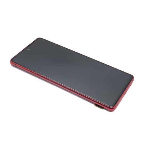 LCD displej (ekran) - Samsung G780 Samsung G780F Galaxy S20 FE + Touch screen + okvir red Full ORG EU (MS).