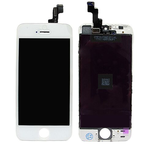 LCD displej (ekran) - Iphone 5S + Touch screen beli (white) high copy (MS).