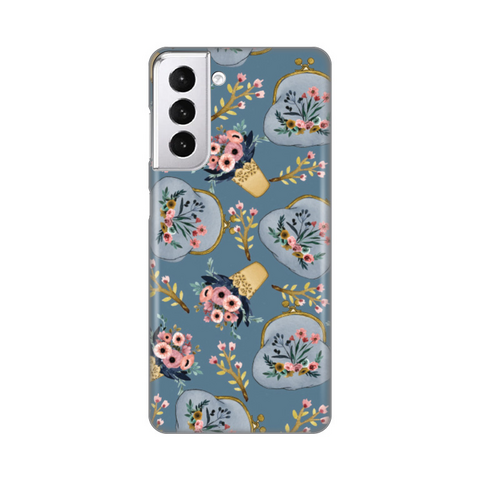 Zastitna silikonska maska (futrola) PRINT - Samsung G991 Galaxy S21 Retro Blue.