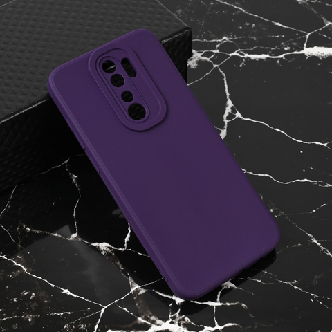 Zastitna maska (futrola) Teracell Giulietta - Xiaomi Redmi Note 8 Pro mat tamno ljubicasta.