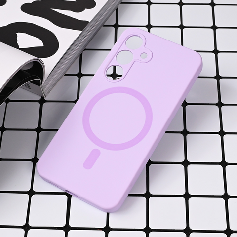 Zastitna maska (futrola) Magsafe Pure color - Samsung S921B Galaxy S24 lila.