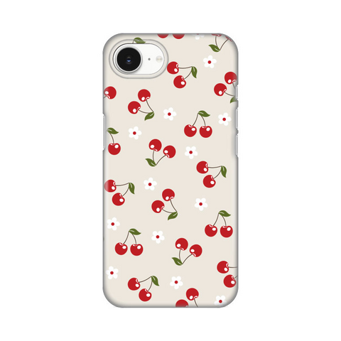 Zastitna silikonska maska (futrola) PRINT - iPhone 16e Cherry and Flowers.