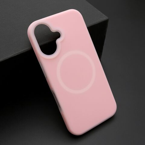 Zastitna maska (futrola) PASTEL COLOR MagSafe - iphone 16 (6.1) roze (MS).