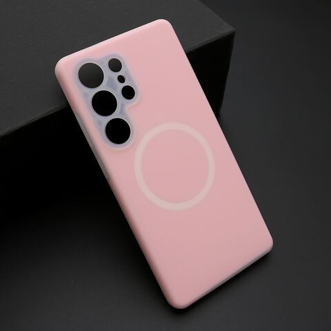 Zastitna maska (futrola) PASTEL COLOR MagSafe - Samsung S938 Galaxy S25 Ultra 5G roze (MS).