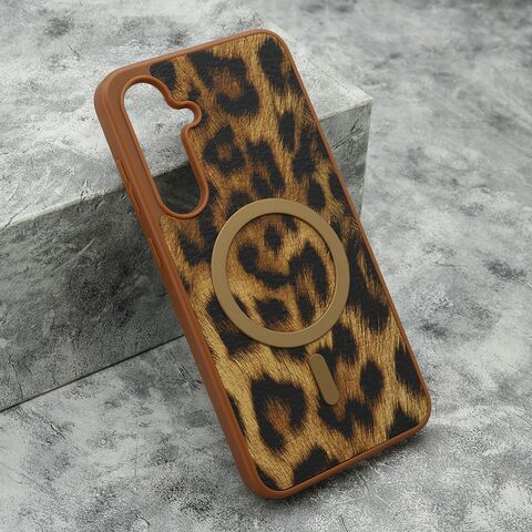 Zastitna maska (futrola) ROAR STYLE MagSafe - Samsung S721B Galaxy S24 FE braon (MS).