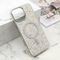 Futrole GLAM GLOW MagSafe - iPhone 16 Pro Max (6.9) srebrna (MS).