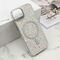 Futrole GLAM GLOW MagSafe - iPhone 13 (6.1) srebrna (MS).