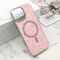 Futrole GLAM GLOW MagSafe - iPhone 16 Pro Max (6.9) roze (MS).