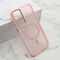 Zastitna maska (futrola) SILKY MAGSAFE II - Samsung A556 Galaxy A55 5G roze (MS).