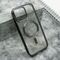 Zastitna maska (futrola) providna ELEGANT MAGSAFE - iPhone 15 Pro Max (6.7) crna (MS).