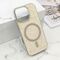 Zastitna maska (futrola) GLAM GLOW MagSafe - iPhone 16 Pro (6.3) zlatna (MS).